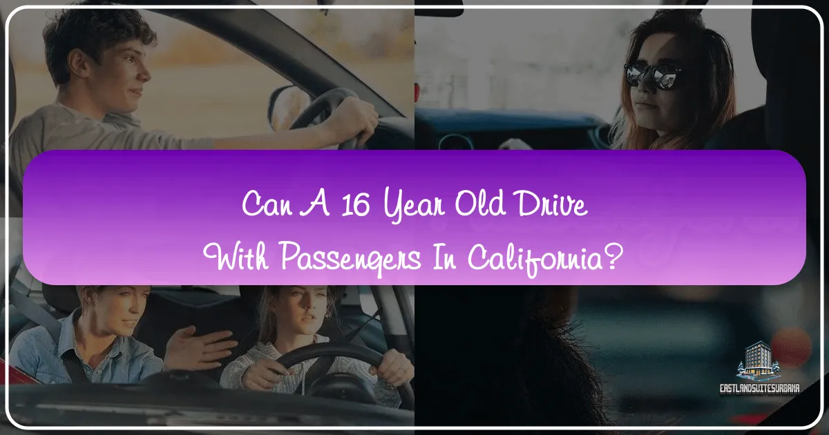 Can A 16 Year Old Drive With Passengers In California?