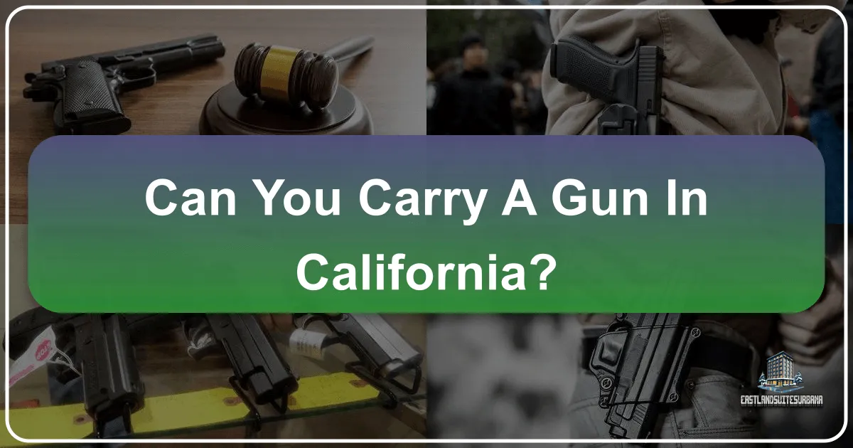 Can You Carry A Gun In California?