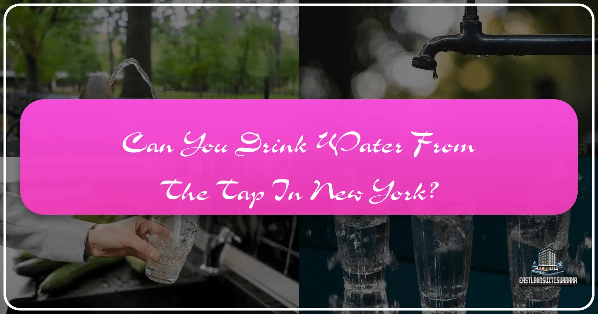 Can You Drink Water From The Tap In New York?