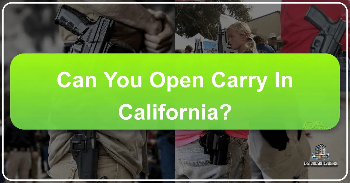 can you open carry in california