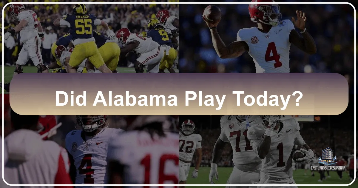 did alabama play today