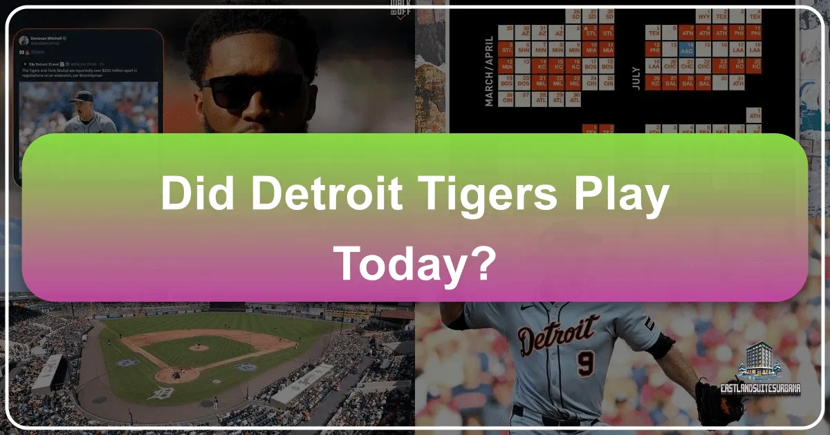 Did Detroit Tigers Play Today?
