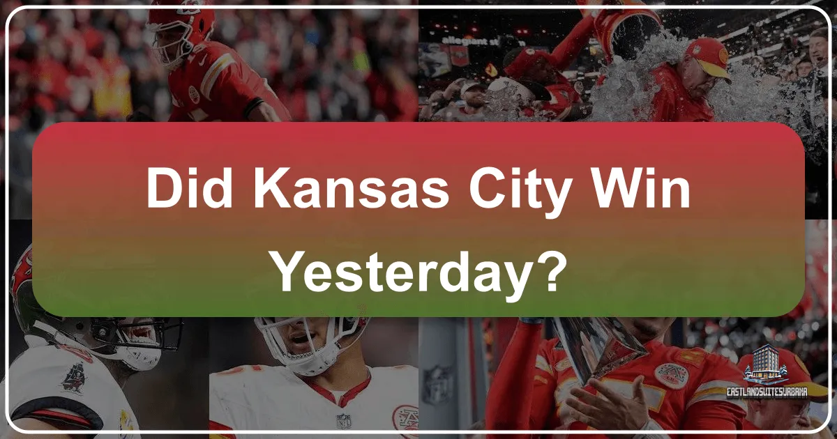 did kansas city win yesterday