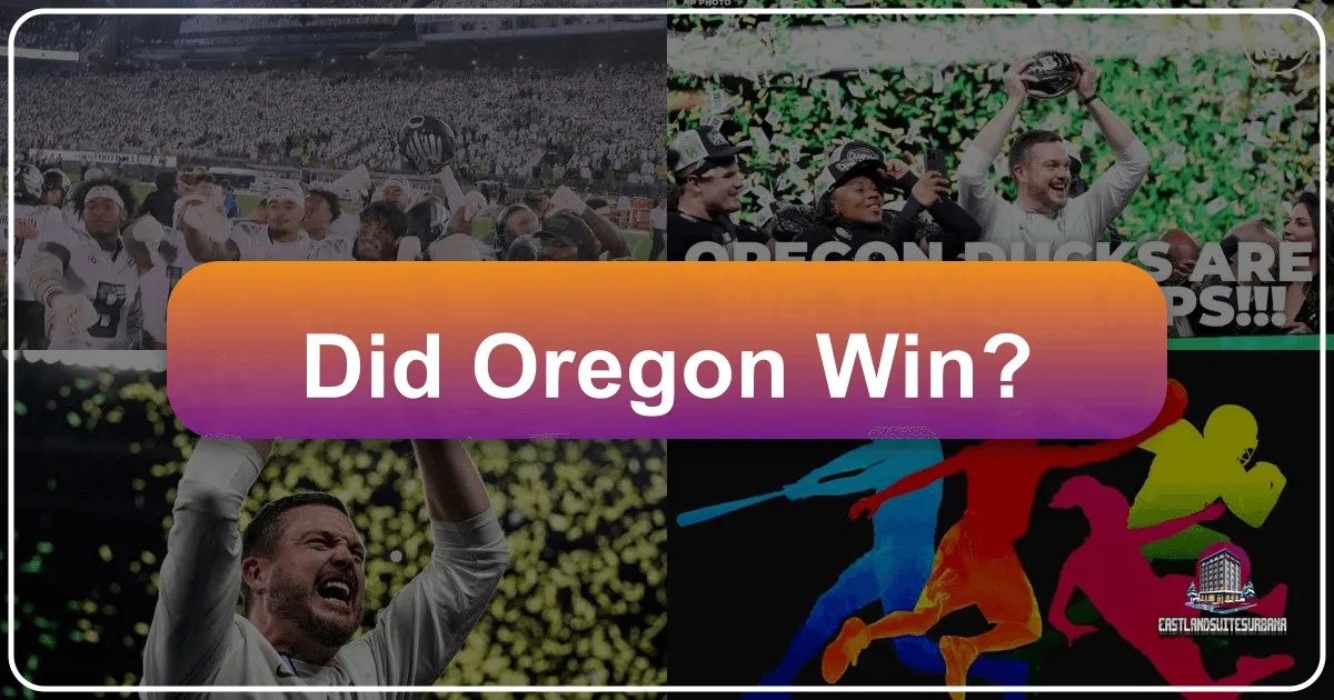 Did Oregon Win?