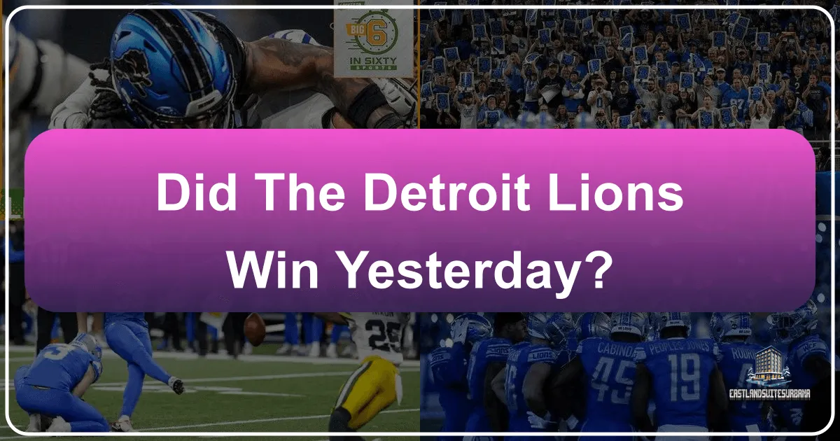 Beyond the Scoreboard: Exploring the Travel and Lifestyle Impact of a Detroit Lions Game Day in the Motor City