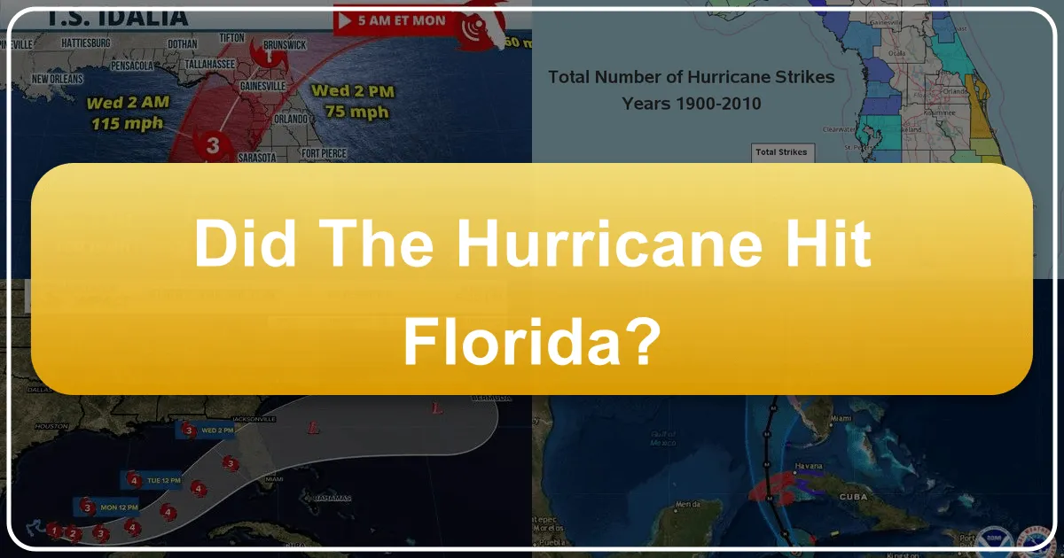 Did the Hurricane Hit Florida?