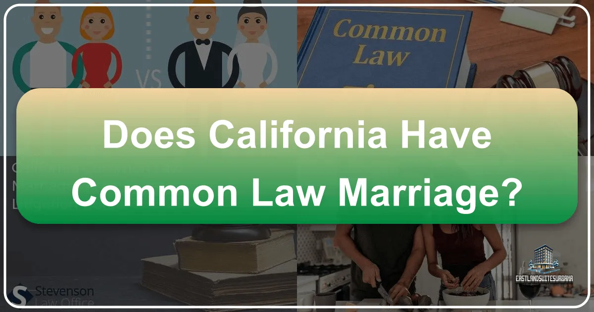 Does California Have Common Law Marriage?