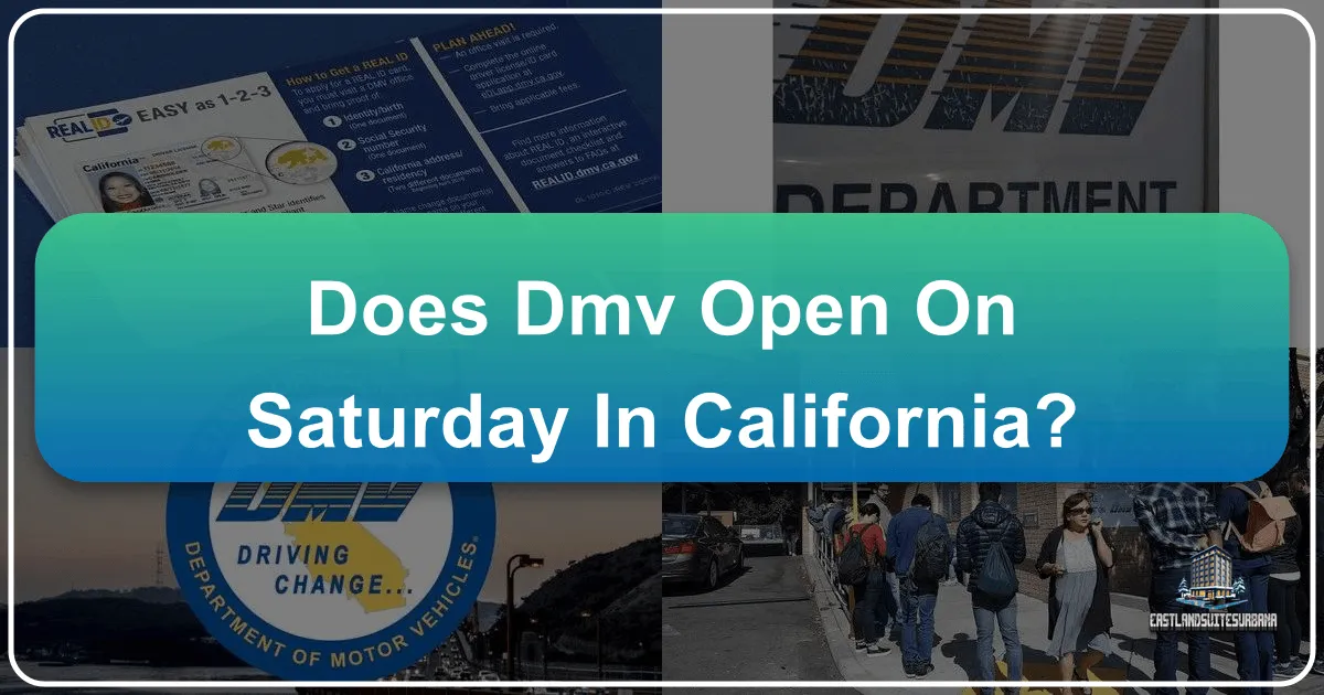 Does the California DMV Open on Saturday? Navigating Vehicle Services for Your Golden State Adventures