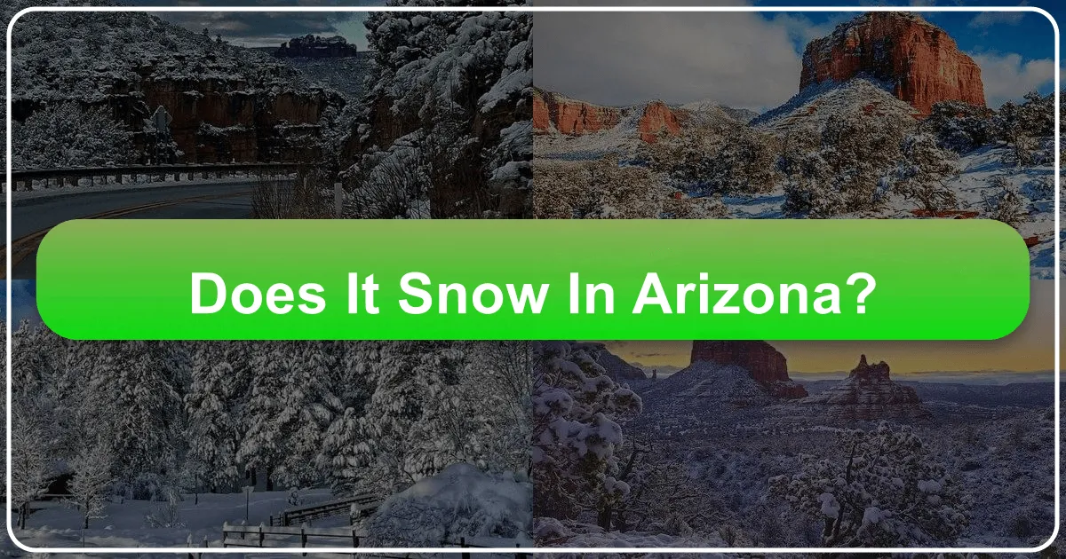 Does It Snow in Arizona?