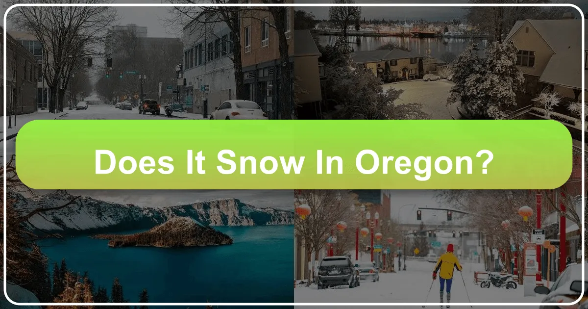 Does It Snow in Oregon?