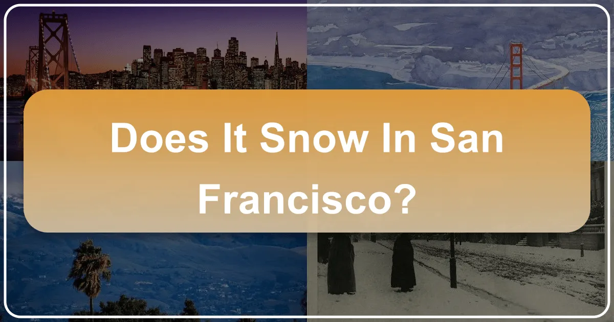 Does it Snow in San Francisco?