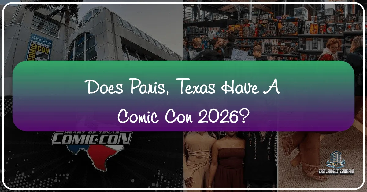 Does Paris, Texas Have A Comic Con 2026?