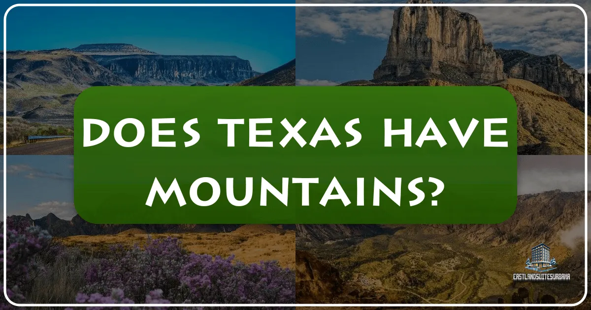 Does Texas Have Mountains?