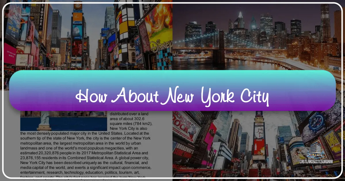 How About New York City