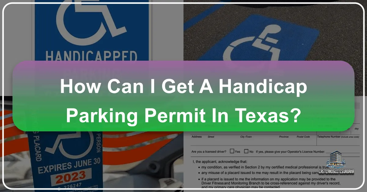 How Can I Get A Handicap Parking Permit In Texas?