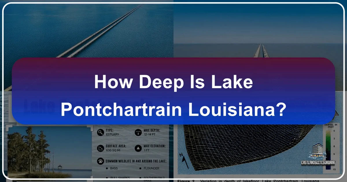 how deep is lake pontchartrain louisiana