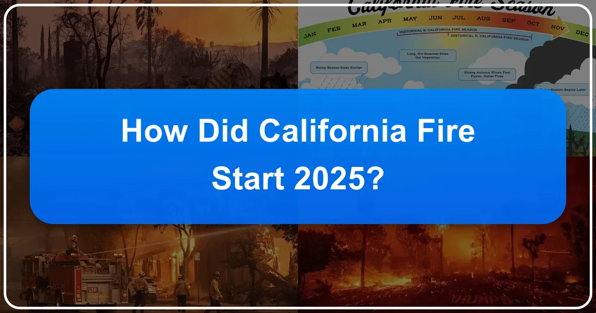 how did california fire start 2025