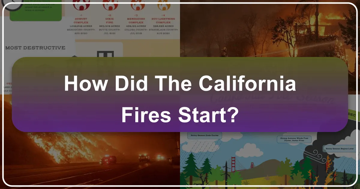 how did the california fires start