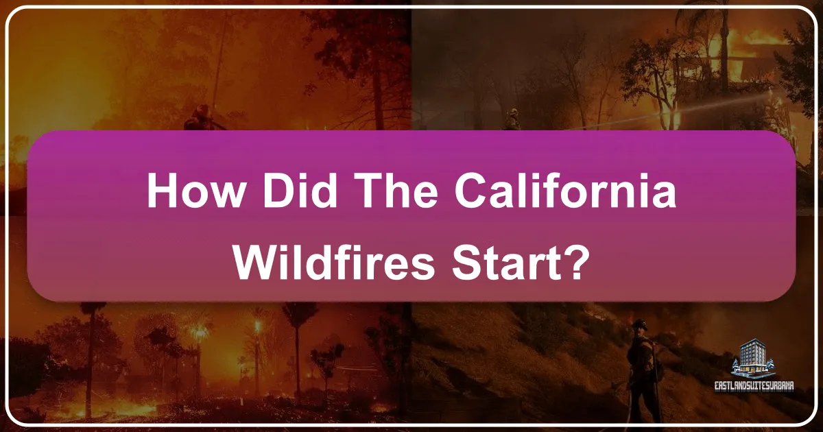 how did the california wildfires start