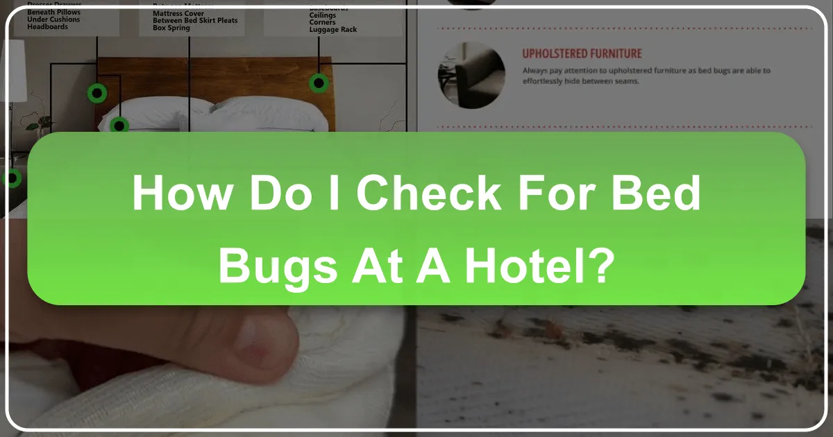 How Do I Check for Bed Bugs at a Hotel