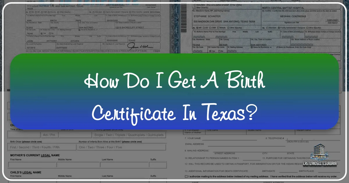 how do i get a birth certificate in texas