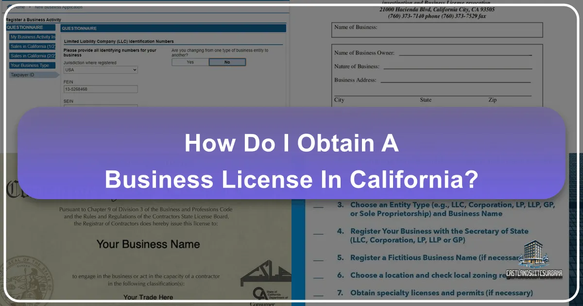 How Do I Obtain A Business License In California?