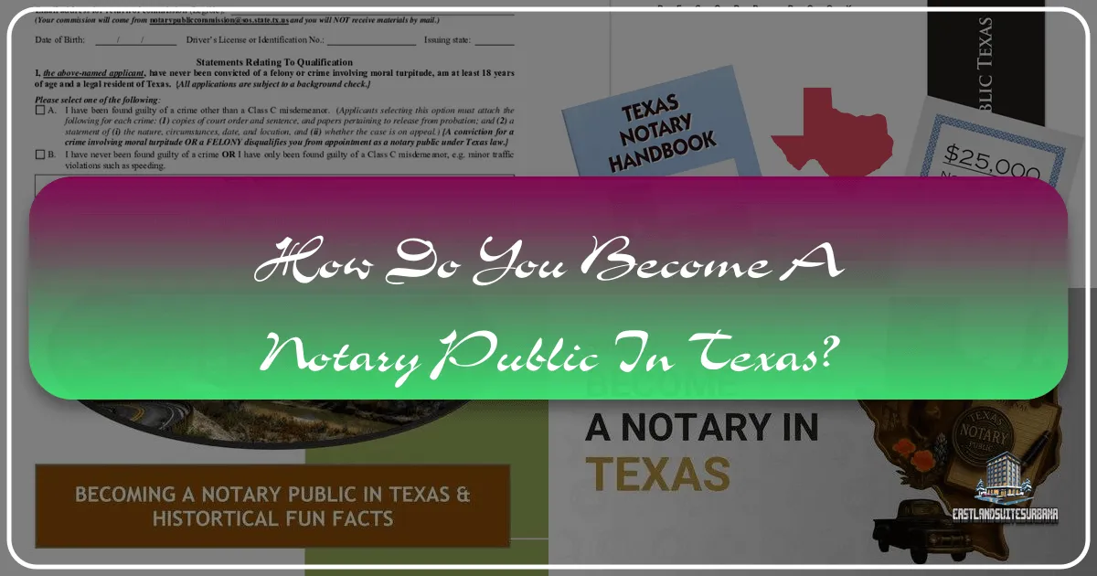 How Do You Become A Notary Public In Texas?