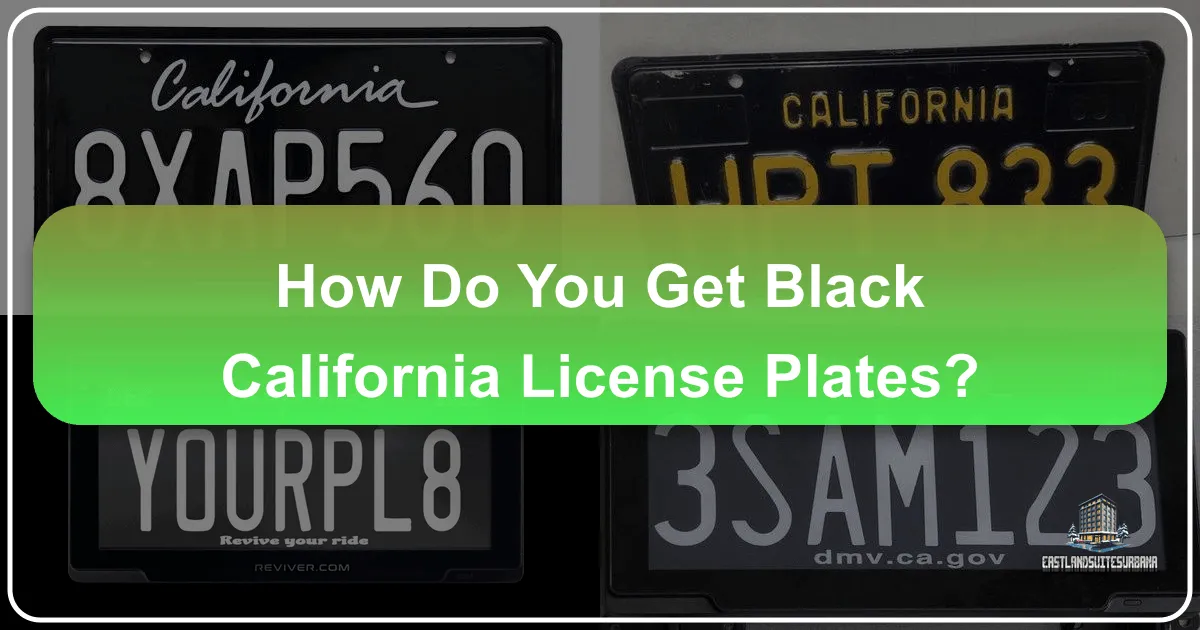How Do You Get Black California License Plates?
