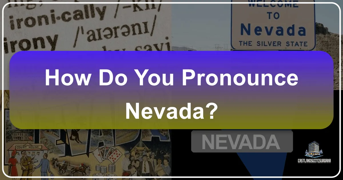 How Do You Pronounce Nevada?
