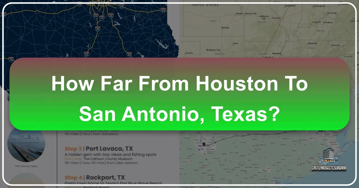 How Far From Houston To San Antonio, Texas?