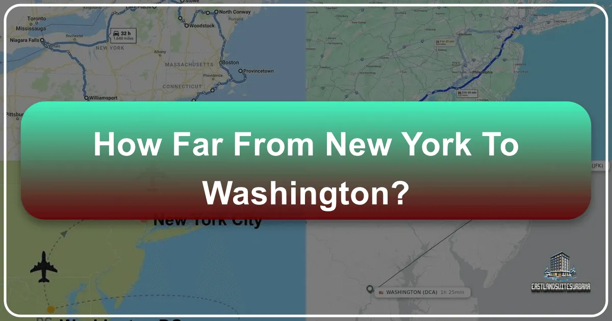 How Far From New York to Washington