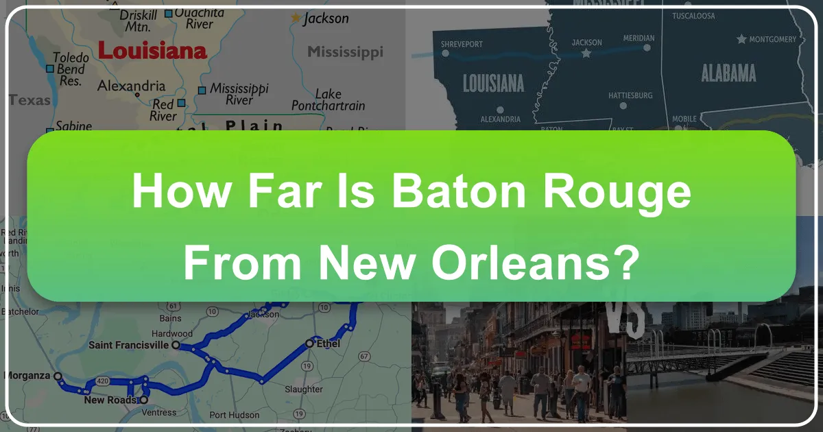 How Far is Baton Rouge from New Orleans?