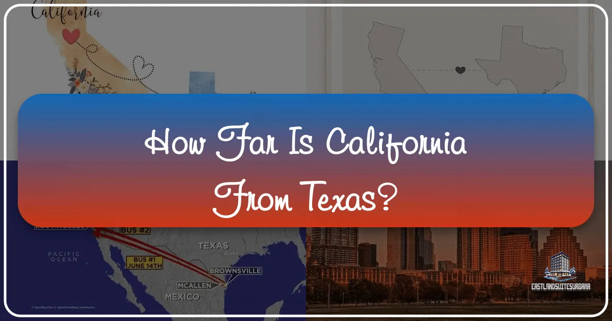How Far is California From Texas