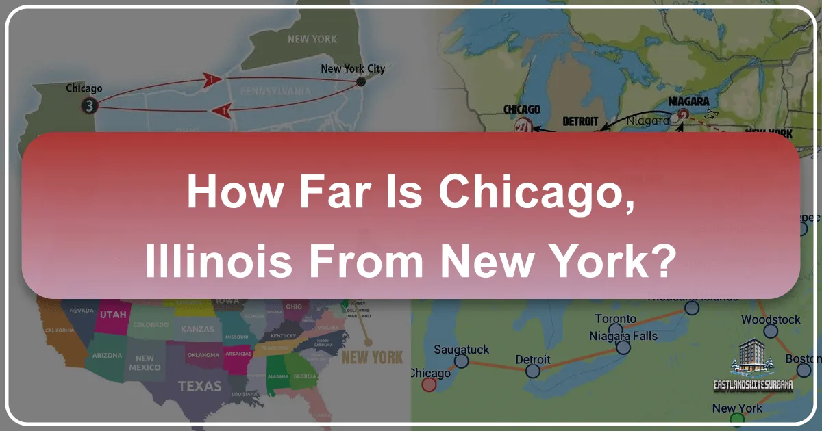 How Far Is Chicago, Illinois From New York?