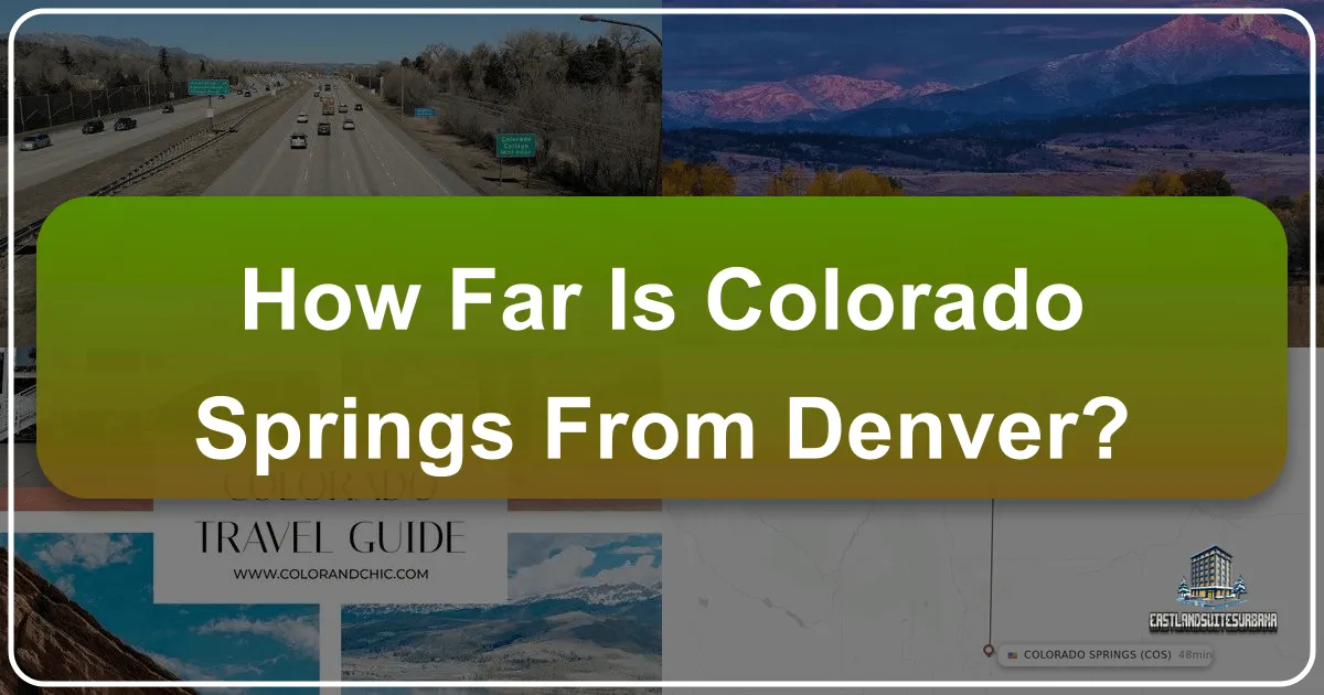 Denver to Colorado Springs: Distance, Travel Options, and Unforgettable Experiences