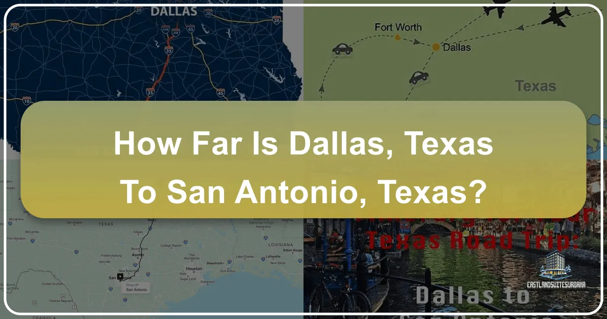 How Far is Dallas, Texas to San Antonio, Texas?