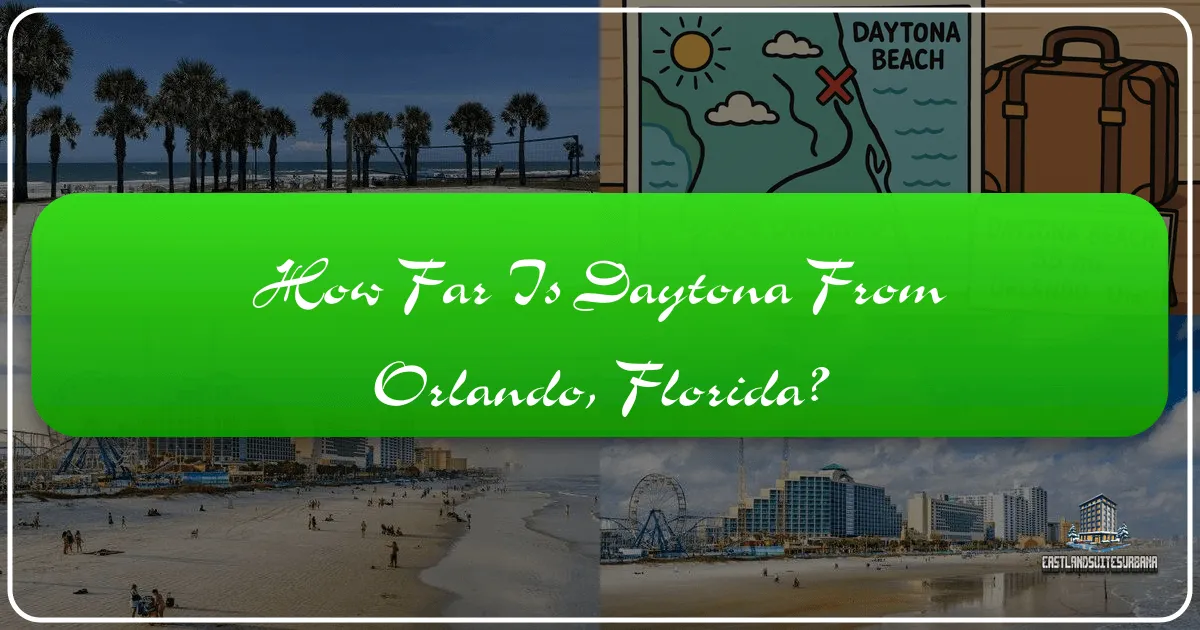 How Far Is Daytona From Orlando, Florida?