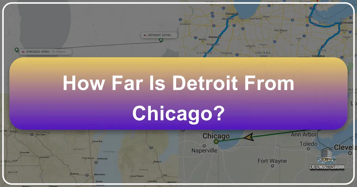 How Far is Detroit from Chicago?