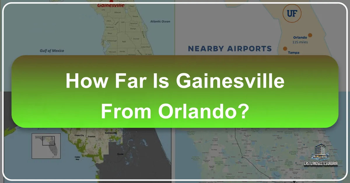 How Far Is Gainesville From Orlando?