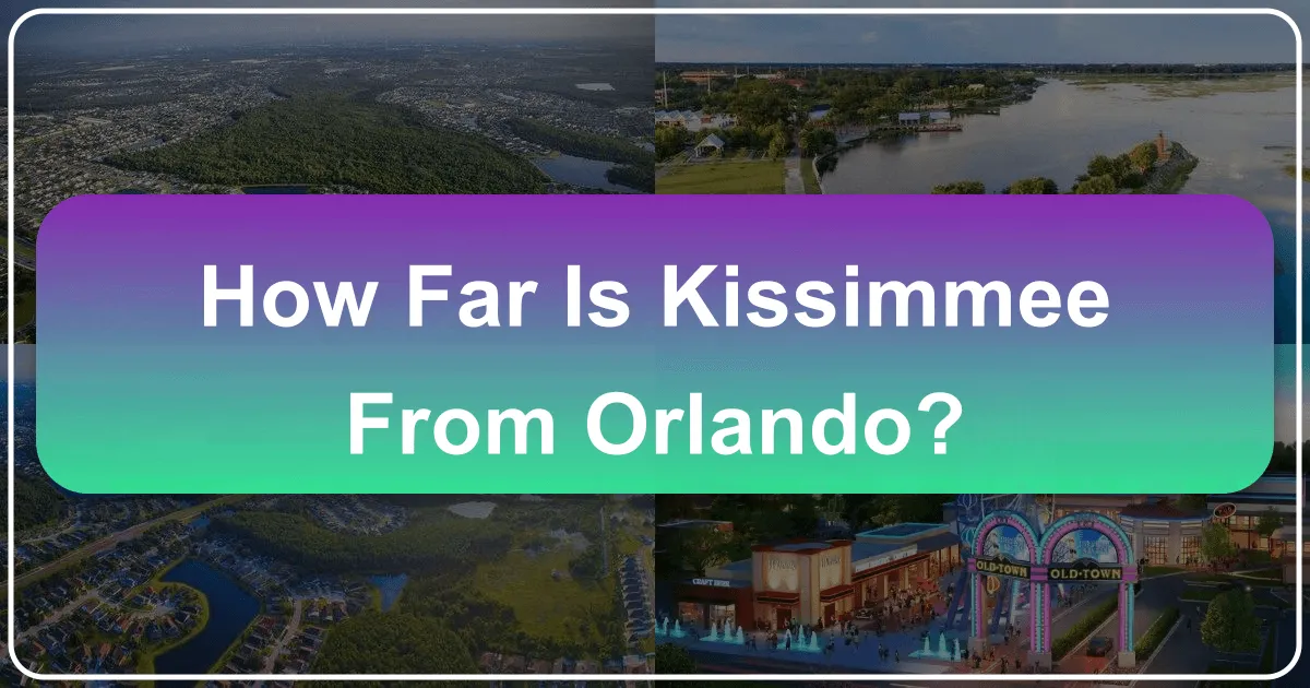 how far is kissimmee from orlando