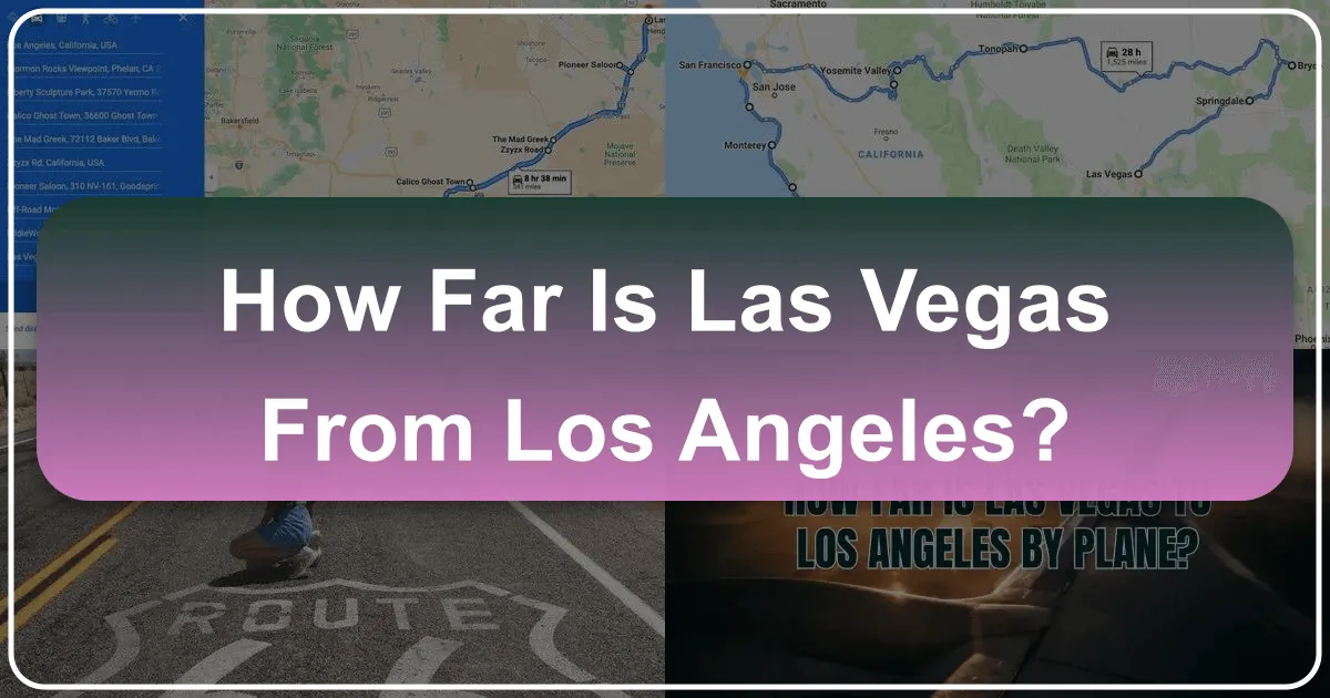 How Far Is Las Vegas From Los Angeles? Your Ultimate Guide to the Iconic Route