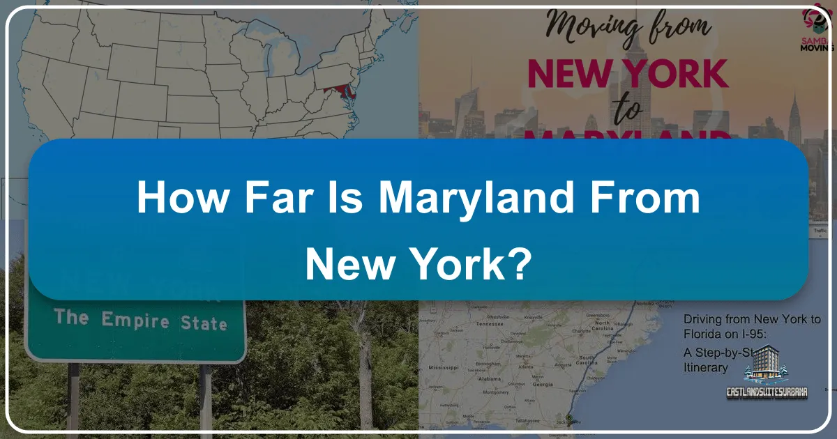How Far Is Maryland From New York?