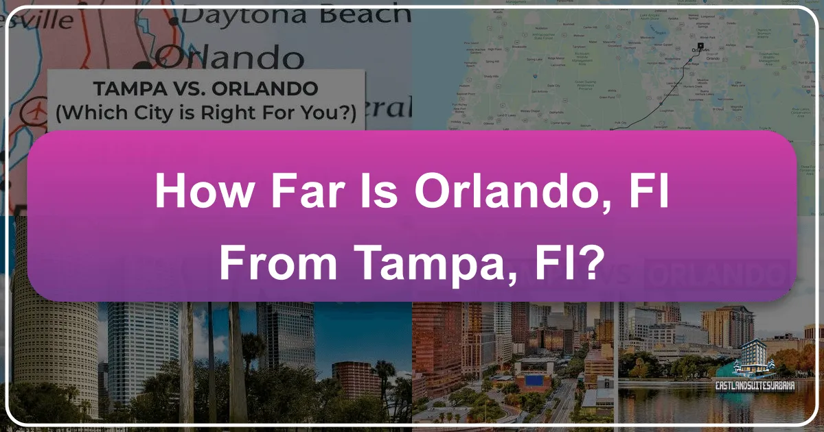 How Far Is Orlando, Fl From Tampa, Fl?