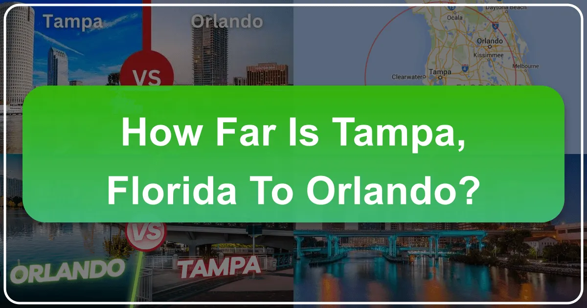 How Far is Tampa, Florida to Orlando?