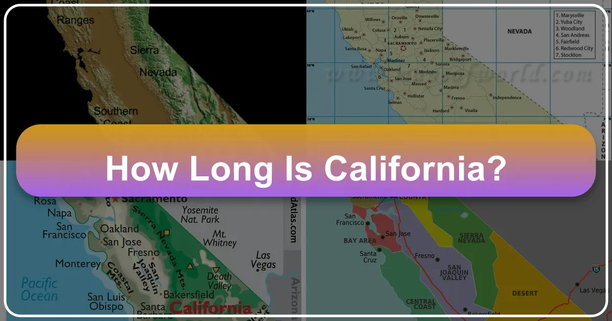 How Long Is California?