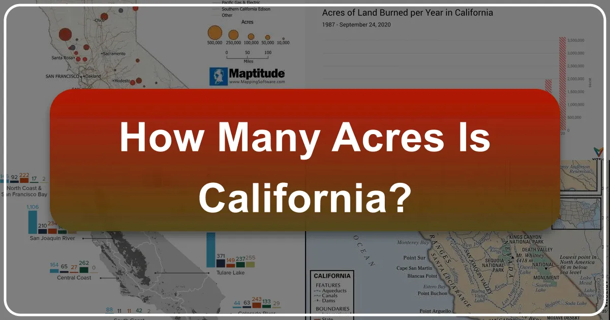 How Many Acres Is California?