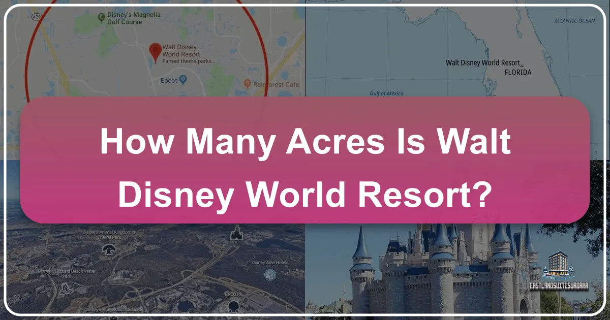 How Many Acres Is Walt Disney World Resort?