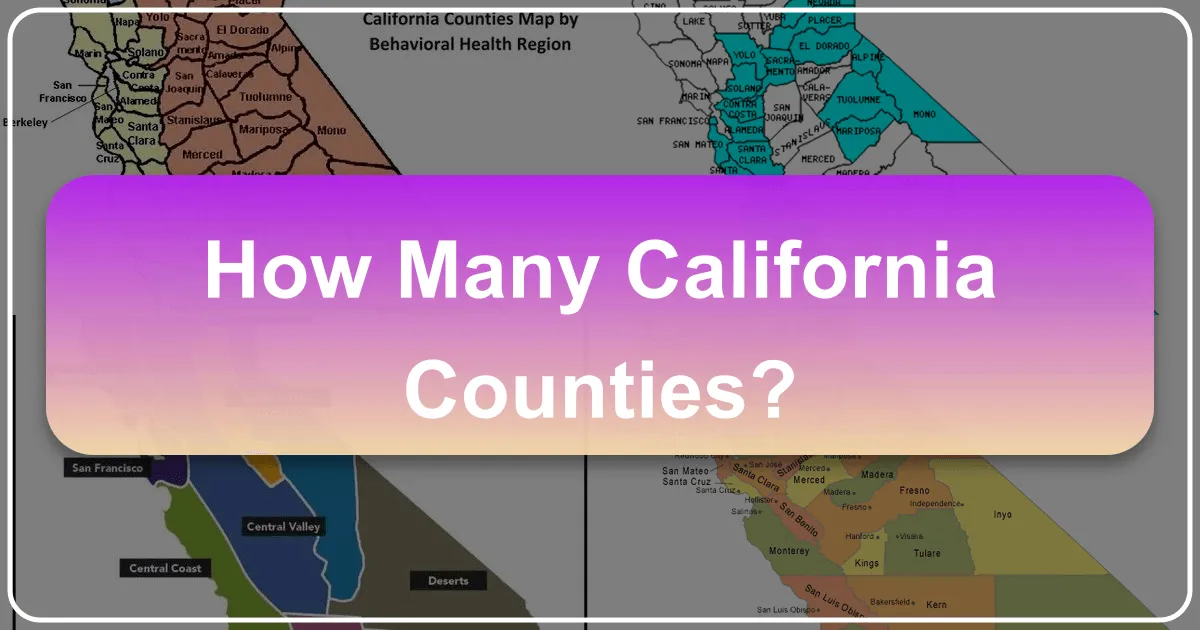 how many california counties