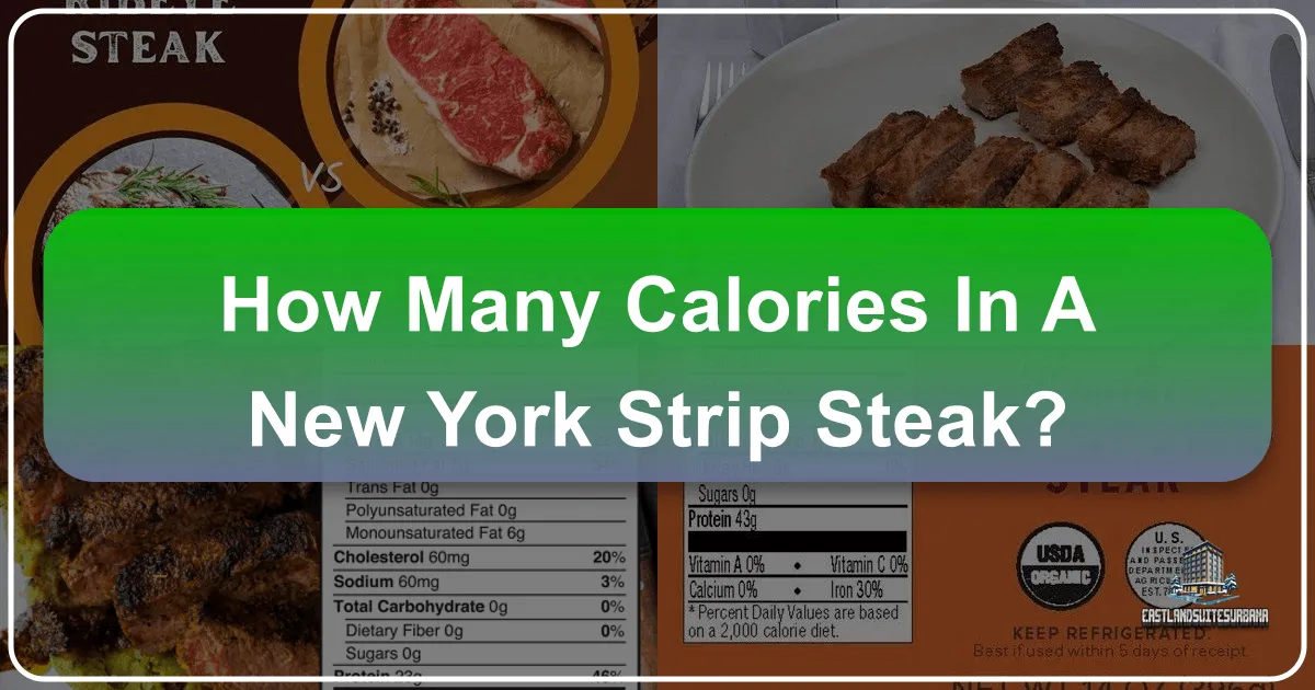 how many calories in a new york strip steak
