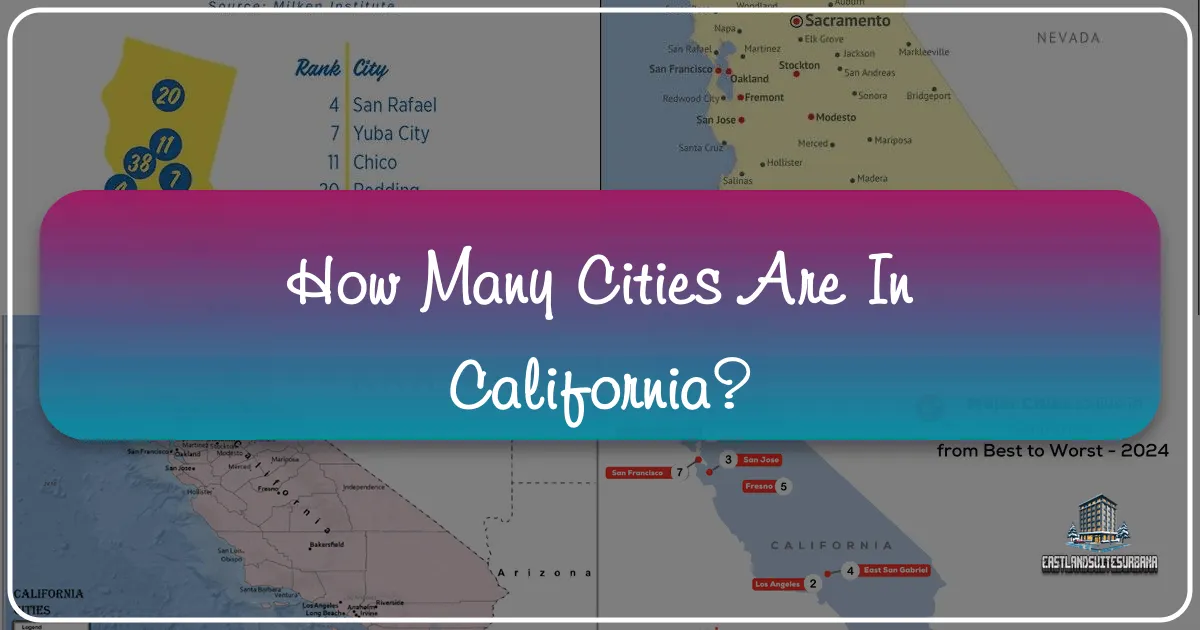 How Many Cities Are In California?